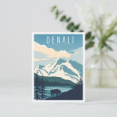 Denali National Park Alaska USA Travel Briefkaart (Staand voorkant)