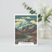 Denali National Park, Alaska, Verenigde Staten Briefkaart (Staand voorkant)