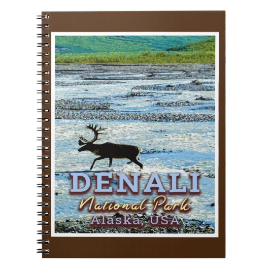 DENALI NATIONAL PARK - ALASKA VERENIGDE STATEN NOTITIEBOEK (Voorkant)