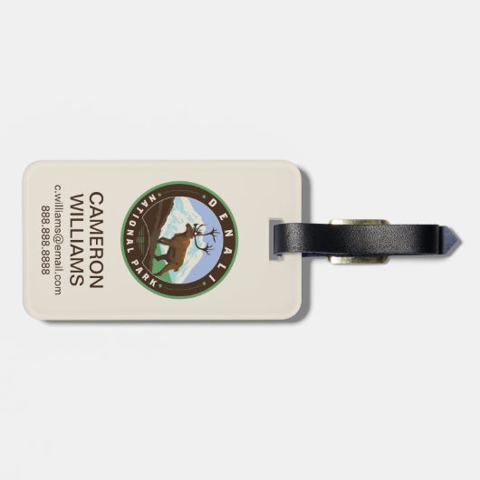 Denali National Park Bagagelabel (Achterkant horizontaal)