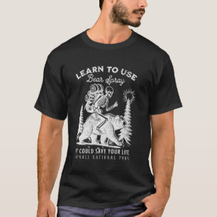 Denali National Park Berenspray Grappig Wandel Kam T-shirt