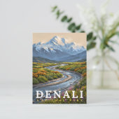 Denali National Park Bergwildernis Briefkaart (Staand voorkant)