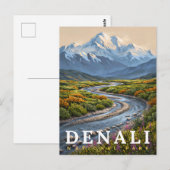 Denali National Park Bergwildernis Briefkaart (Voorkant / Achterkant)