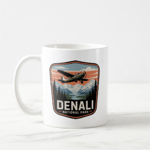Denali National Park Bush-vliegtuig Retro Reis Bad Koffiemok