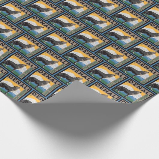 Denali National Park | Howling Wolf Cadeaupapier (Hoek)