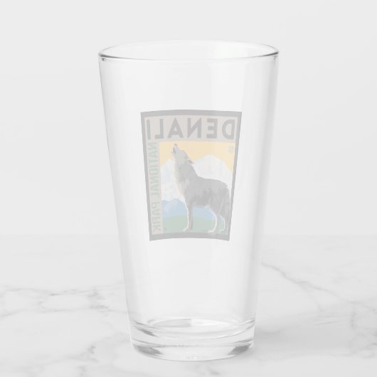 Denali National Park | Howling Wolf Glas (Achterkant)