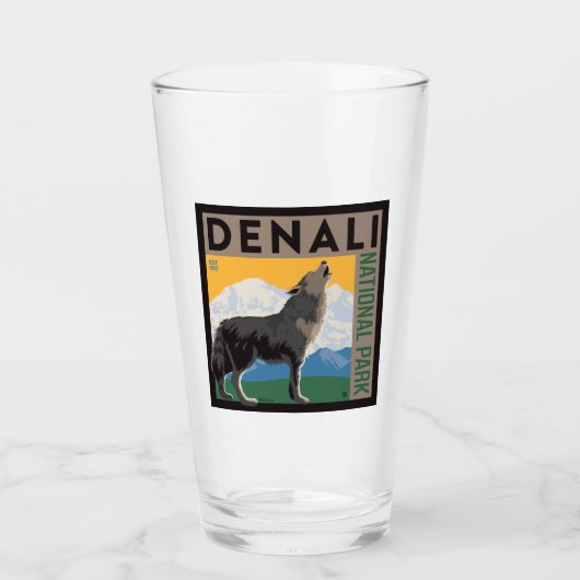 Denali National Park | Howling Wolf Glas (Voorkant)