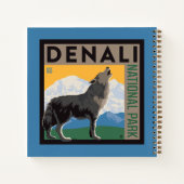 Denali National Park | Howling Wolf Notitieboek (Achterkant)