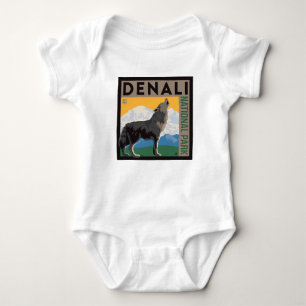 Denali National Park Howling Wolf Romper