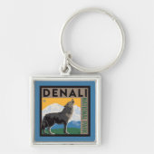Denali National Park | Howling Wolf Sleutelhanger (Voorkant)