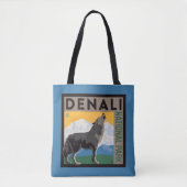 Denali National Park | Howling Wolf Tote Bag (Voorkant)