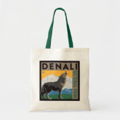 Denali National Park | Howling Wolf Tote Bag (Voorkant)