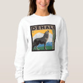 Denali National Park | Howling Wolf Trui (Voorkant)