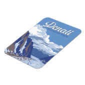 Denali National Park Illustration Travel  Magneet (Linkerzijde)
