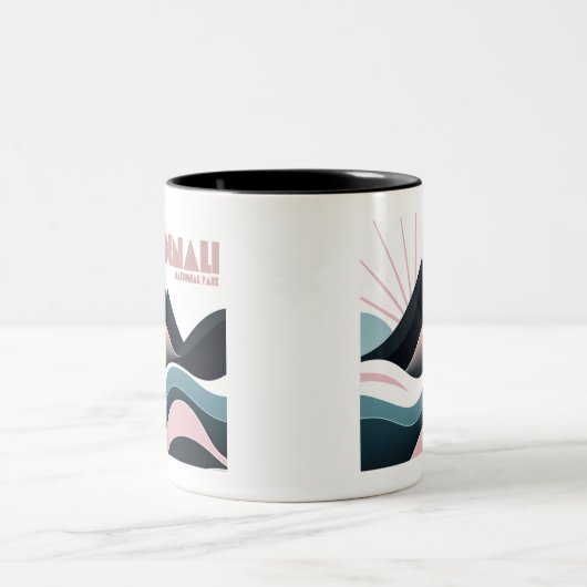 Denali National Park Kleurrijke heuvels Tweekleurige Koffiemok (Center)