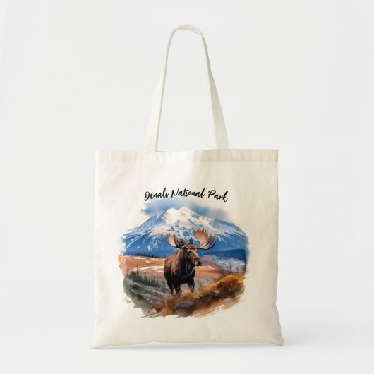 Denali National Park Moose Tote Bag (Voorkant)