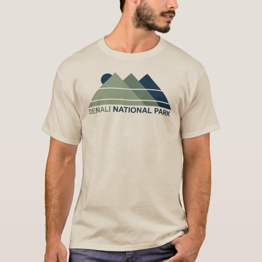 Denali National Park Mountain Sun T-shirt (Voorkant)