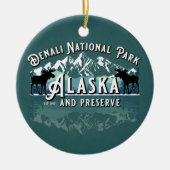 DENALI NATIONAL PARK & PRESERVE HOLIDAY KERAMISCH ORNAMENT (Voorkant)