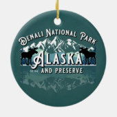 DENALI NATIONAL PARK & PRESERVE HOLIDAY KERAMISCH ORNAMENT (Achterkant)