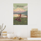 Denali National Park Reisposter Poster (Keuken)