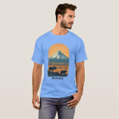 Denali National Park  Retro T-shirt (Voorkant volledig)