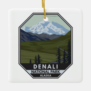 Denali National Park Road naar Denali Keramisch Ornament
