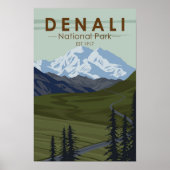 Denali National Park Road naar Denali Poster (Voorkant)