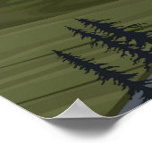 Denali National Park Road naar Denali Poster (Hoek)