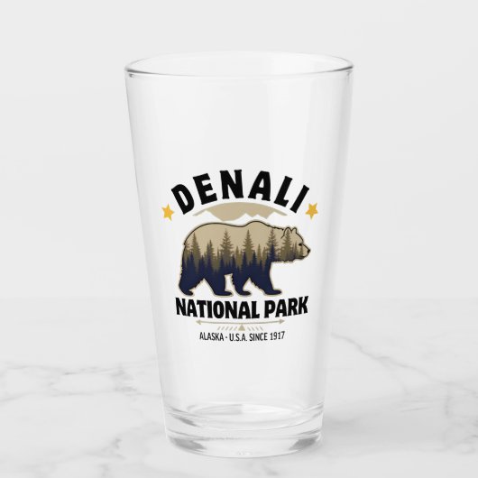 Denali National Park: Untamed Alaskan Forests Glas (Voorkant)