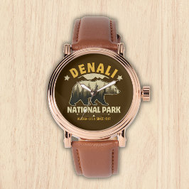 Denali National Park: Untamed Alaskan Forests Horloge