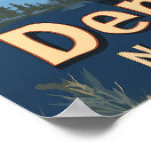 Denali National Park Vintage Travel Poster (Hoek)