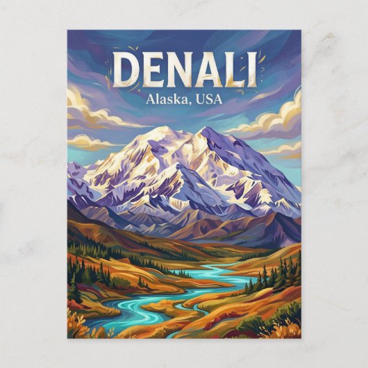 Denali National Park VS Briefkaart (Voorkant)