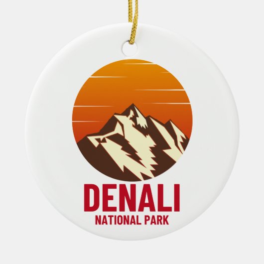 DENALI NATIONALE PARK KERAMISCH ORNAMENT (Voorkant)