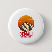 DENALI NATIONALE PARK RONDE BUTTON 5,7 CM (Voorkant)