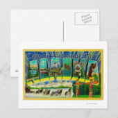 Denali Nat'l Park, Alaska - Grote lettertjes Briefkaart (Voorkant / Achterkant)