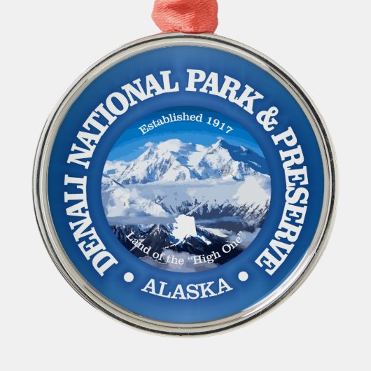 Denali NP2 Metalen Ornament (Voorkant)