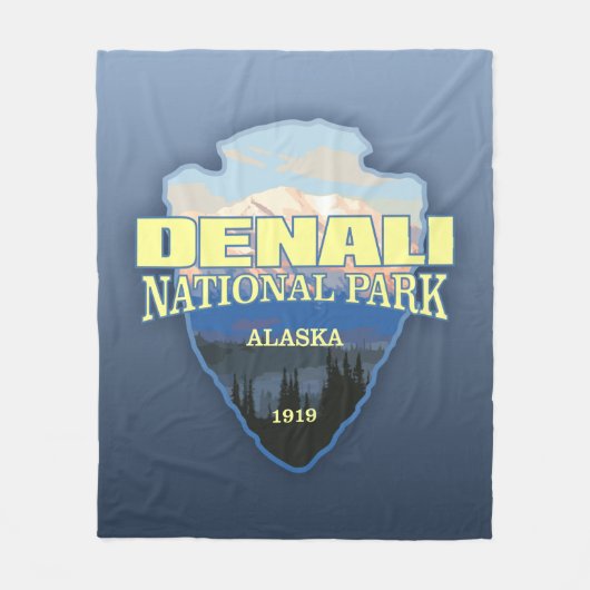Denali NP (pijlpunt) Fleece Deken (Voorkant)