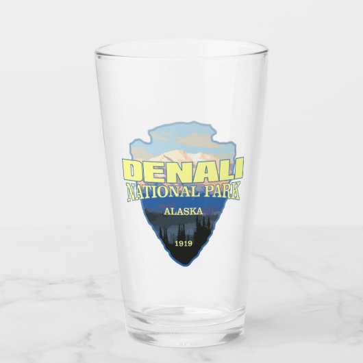 Denali NP (pijlpunt) Glas (Voorkant)