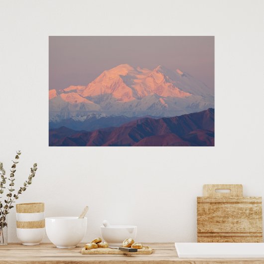 Denali op Sunrise Poster (Keuken)