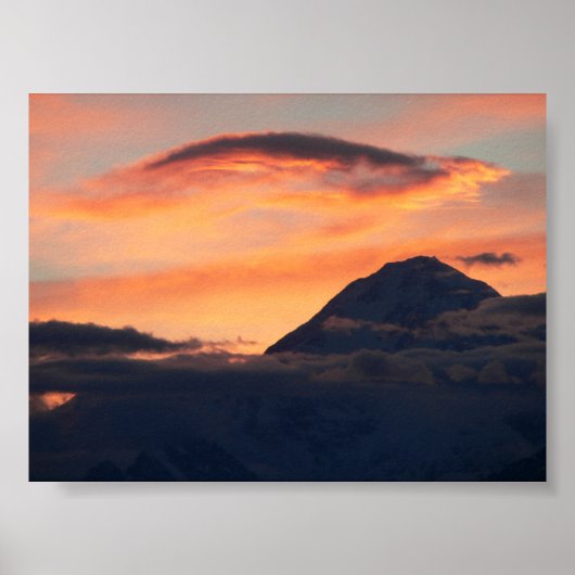 Denali op Sunset Poster (Voorkant)