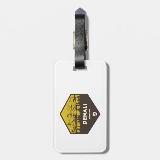 Denali State Park Alaska Bagagelabel (Achterkant verticaal)