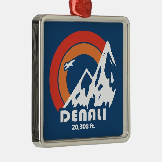 Denali Sun Eagle Metalen Ornament (Rechts)