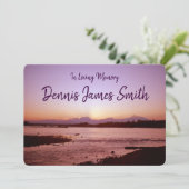 Denali Sunset Celebration of Life Kaart (Staand voorkant)