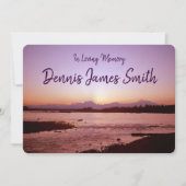 Denali Sunset Celebration of Life Kaart (Voorkant)