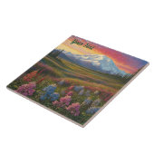 Denali-wildbloemen Tegeltje (Zijkant)