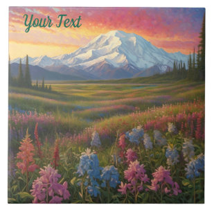 Denali Wildflowers Tegeltje
