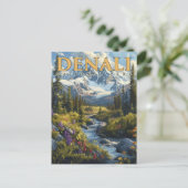 Denali's Majesteit - Een nationaal park avontuur Briefkaart (Staand voorkant)