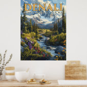 Denali's Majesteit - Een nationaal park avontuur Poster (Keuken)