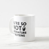 Denatureer mijn eiwitten koffiemok (Voorkant links)