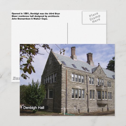 Denbigh Hall Briefkaart (Voorkant / Achterkant)